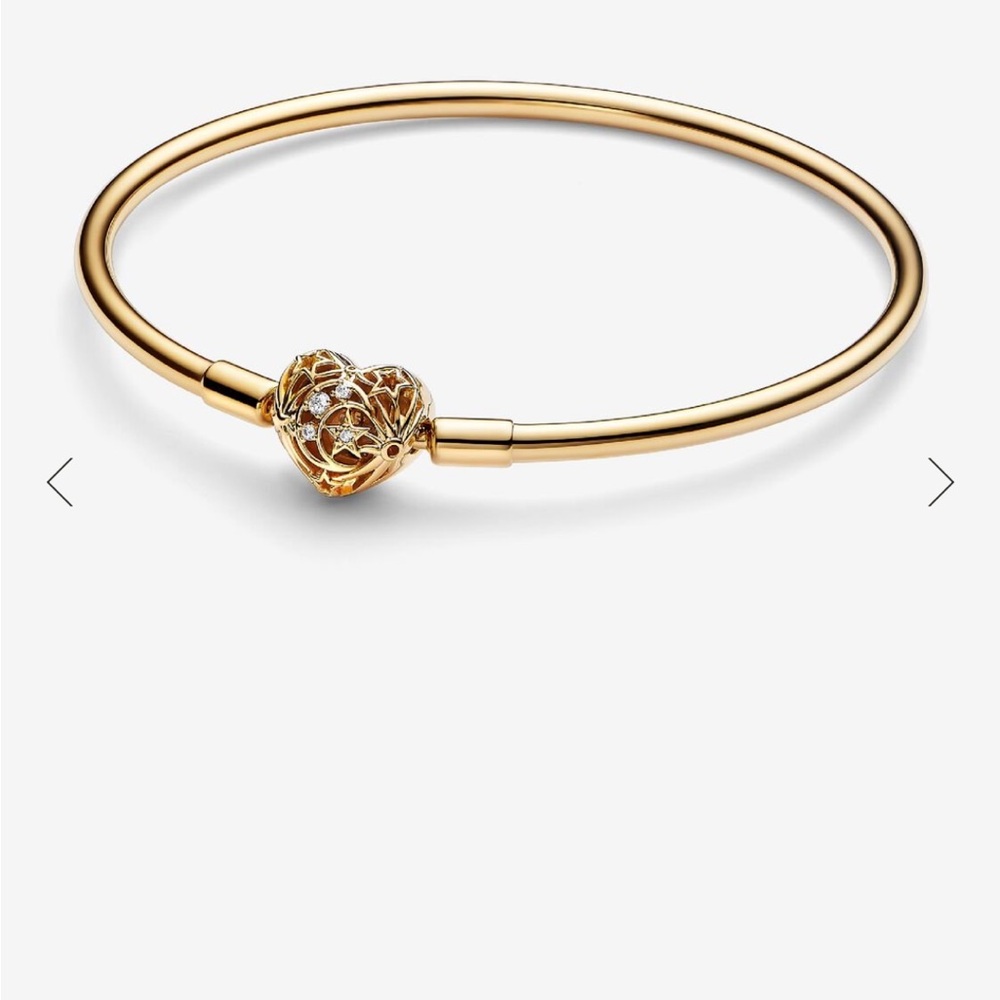Pandora Celestial Heart Clasp Bangle